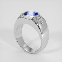 2.06 Ct. Bi Color Sapphire Ring, 18K White Gold 2