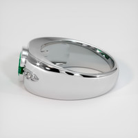 1.00 Ct. Emerald Ring, 18K White Gold 4