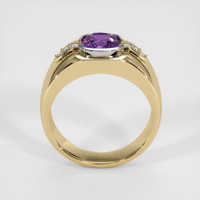2.57 Ct. Purple Sapphire Ring, 14K White & Yellow 3