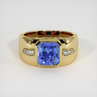 3.66 Ct. Sapphire Ring, 14K Yellow Gold 1