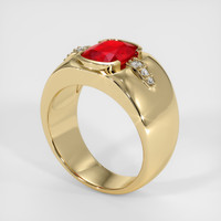 1.50 Ct. Ruby   Ring, 14K Yellow Gold 2