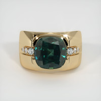 5.93 Ct. Sapphire Ring, 14K Yellow Gold 1
