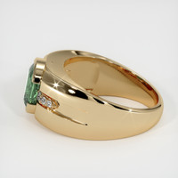 2.78 Ct. Green Sapphire Ring, 14K Yellow Gold 4
