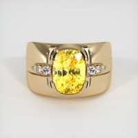 4.40 Ct. Sapphire Ring, 14K Yellow Gold 1