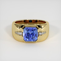 3.66 Ct. Sapphire Ring, 18K Yellow Gold 1