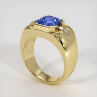 3.66 Ct. Sapphire Ring, 18K Yellow Gold 2