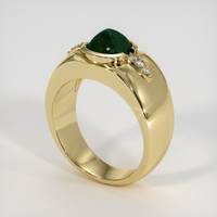 2.80 Ct. Emerald Ring, 18K Yellow Gold 2