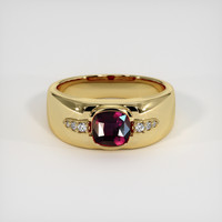 2.02 Ct. Ruby Ring, 18K Yellow Gold 1