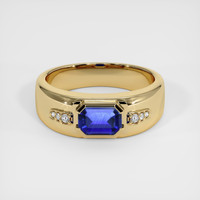 0.53 Ct. Sapphire Ring, 18K Yellow Gold 1