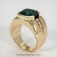 5.93 Ct. Sapphire Ring, 18K Yellow Gold 2