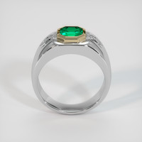 1.08 Ct. Emerald Ring, 18K Yellow & White 3