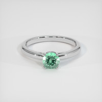 0.54 Ct. Emerald Ring, Platinum 950 1