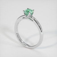 0.54 Ct. Emerald Ring, Platinum 950 2