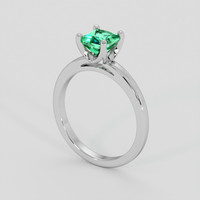 0.85 Ct. Emerald Ring, Platinum 950 2