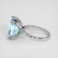 8.79 Ct. Blue Aquamarine Ring, Platinum 950 4