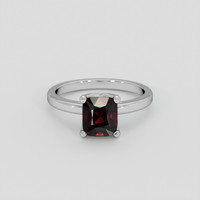 1.83 Ct. Red Spinel Ring, Platinum 950 1