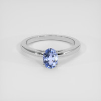 1.11 Ct. Blue Sapphire Ring, Platinum 950 1