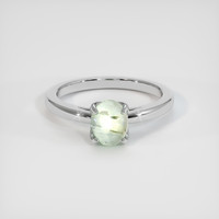 1.15 Ct. Green Sapphire Ring, Platinum 950 1
