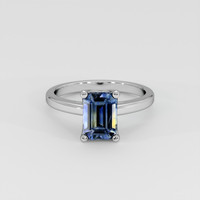2.32 Ct. Bi Color Sapphire Ring, Platinum 950 1