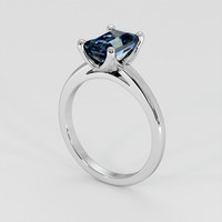 2.32 Ct. Bi Color Sapphire Ring, Platinum 950 2