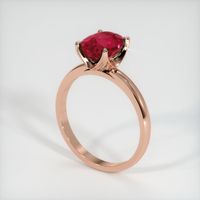 2.35 Ct. Ruby Ring, 14K Rose Gold 2