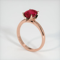 2.35 Ct. Ruby Ring, 18K Rose Gold 2