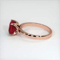 2.35 Ct. Ruby Ring, 18K Rose Gold 4