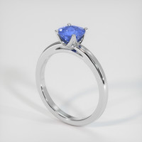 1.58 Ct. Blue Sapphire Ring, 10K White Gold 2