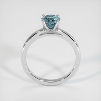 1.18 Ct. Greenish Blue Sapphire Ring, 10K White Gold 3
