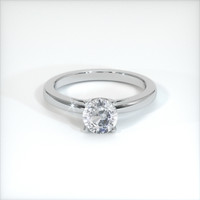 1.29 Ct. Bluish Grey Sapphire Ring, 10K White Gold 1