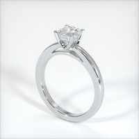 1.29 Ct. Bluish Grey Sapphire Ring, 10K White Gold 2