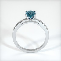 0.96 Ct. Greyish Blue Sapphire Ring, 10K White Gold 3