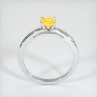 0.79 Ct. Yellow Sapphire Ring, 10K White Gold 3