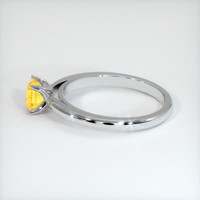 0.79 Ct. Yellow Sapphire Ring, 10K White Gold 4