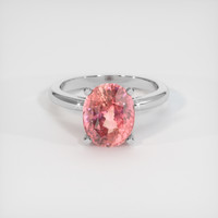 4.50 Ct. Sapphire Ring, 14K White Gold 1