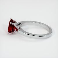 2.00 Ct. Ruby Ring, 14K White Gold 4