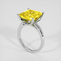 8.67 Ct. Yellow Sapphire Ring, 14K White Gold 2