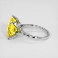 8.67 Ct. Yellow Sapphire Ring, 14K White Gold 4