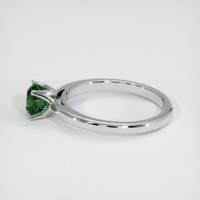 1.01 Ct. Bluish Green Sapphire Ring, 14K White Gold 4