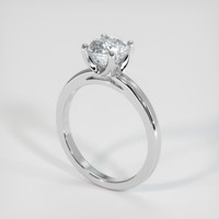1.79 Ct. Green Sapphire Ring, 14K White Gold 2