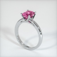 2.33 Ct. Purplish Pink Sapphire Ring, 14K White Gold 2