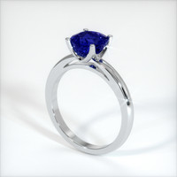 2.09 Ct. Sapphire Ring, 18K White Gold 2