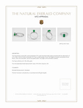 Emerald Ring 0.92 Ct. 18K White Gold Appraisal
