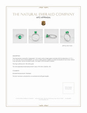 Emerald Ring 1.34 Ct., 18K White Gold Appraisal