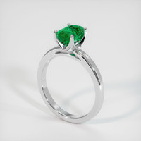 1.21 Ct. Emerald Ring, 18K White Gold 2