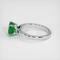 1.21 Ct. Emerald Ring, 18K White Gold 4