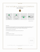 Emerald Ring 0.64 Ct. 18K White Gold Appraisal
