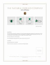 Emerald Ring 3.03 Ct. 18K White Gold Appraisal