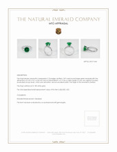 Emerald Ring 2.88 Ct. 18K White Gold Appraisal