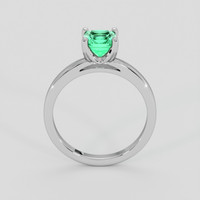 0.85 Ct. Emerald Ring, 18K White Gold 3